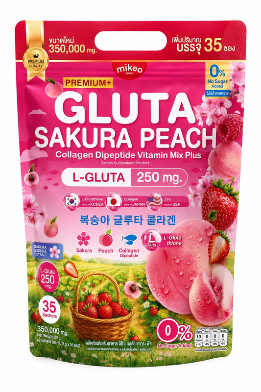 Mikeo Brand PREMIUM+ Gluta Sakura Peach